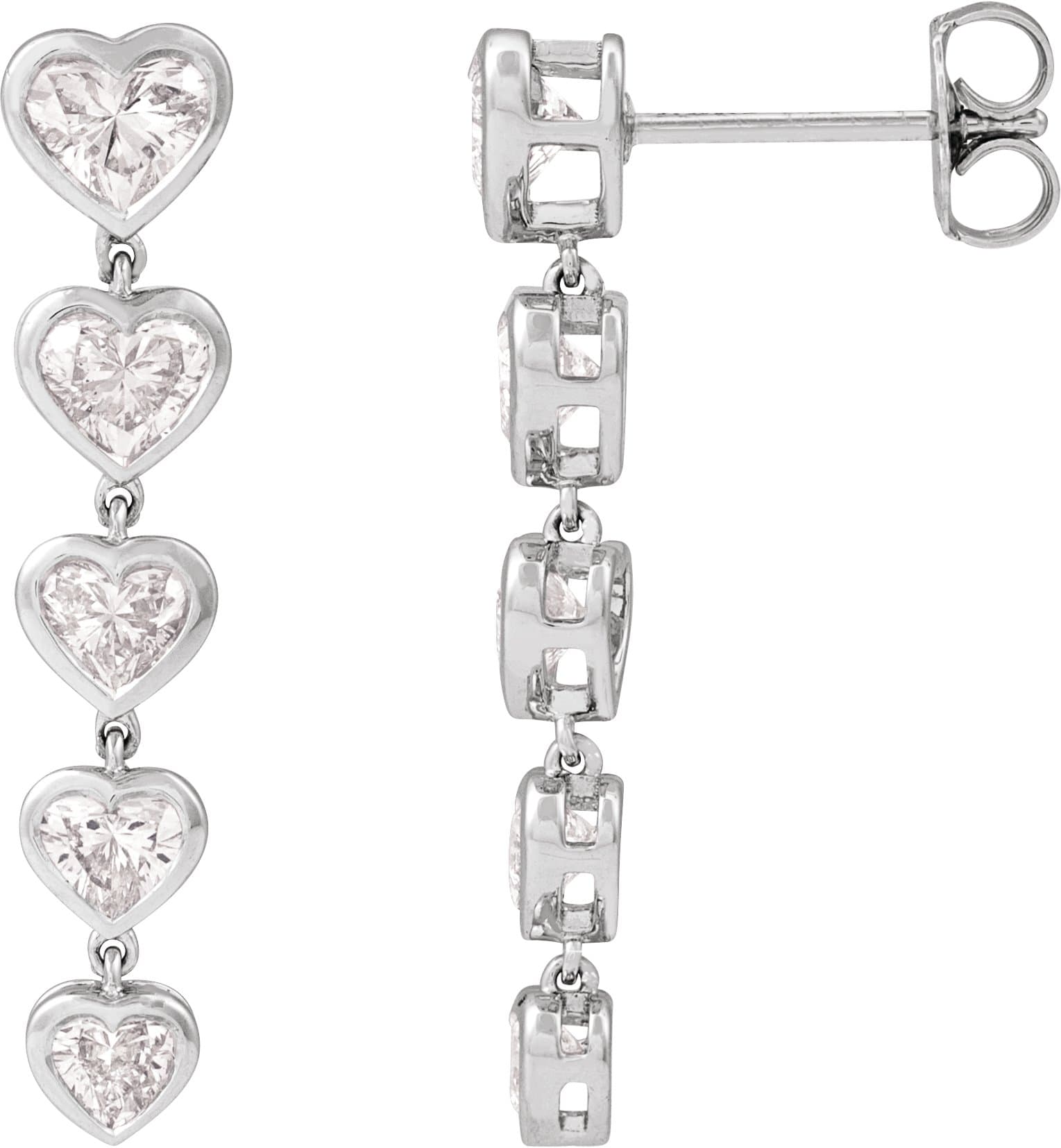 14K Rose 2 3/4 CTW Lab-Grown Diamond Earrings