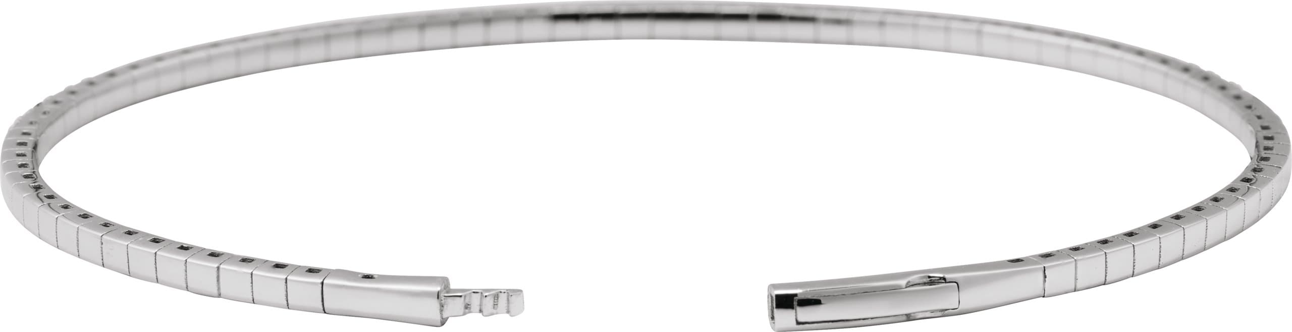 Half Accented Flexible Bangle Bracelet view 3