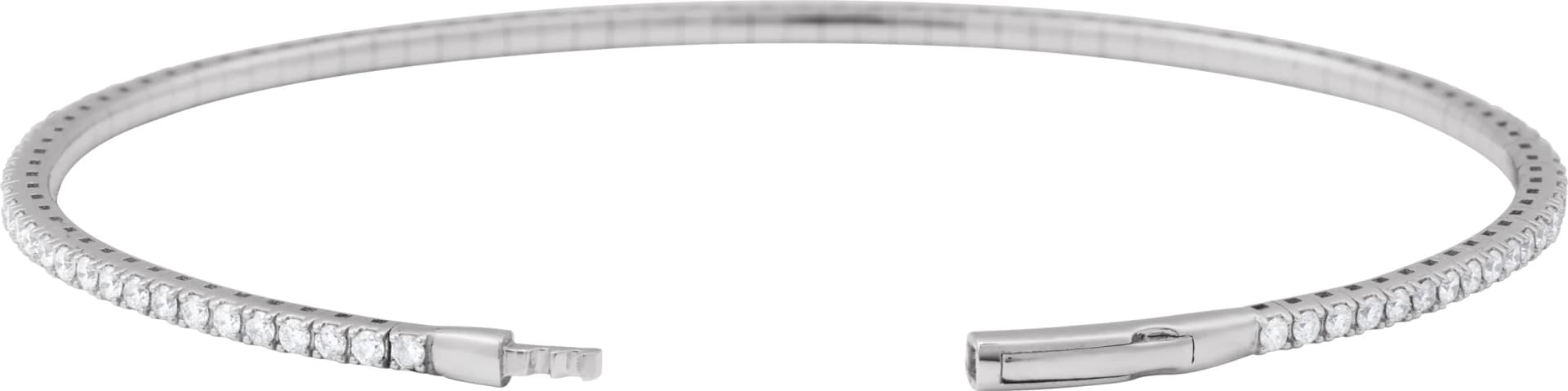 Fully Accented Flexible Bangle Bracelet, view 4