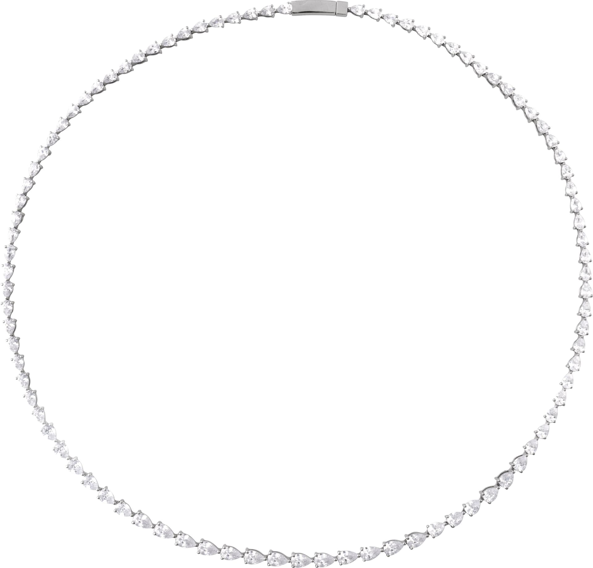 14K Rose 10 CTW Lab-Grown Diamond Line 16 Necklace
