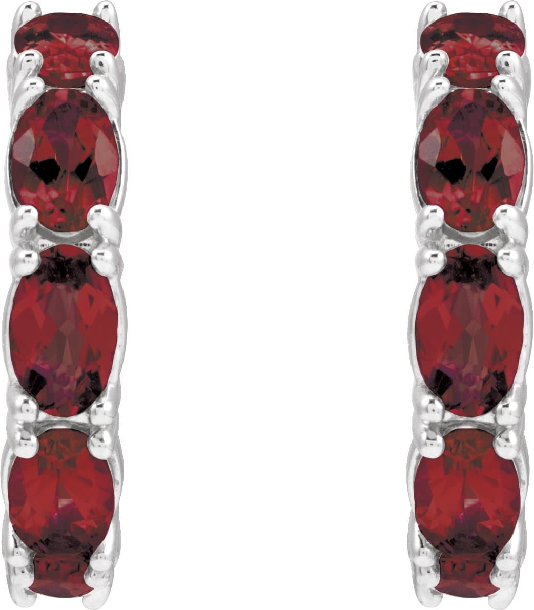 Accented Hoop Earrings view 2