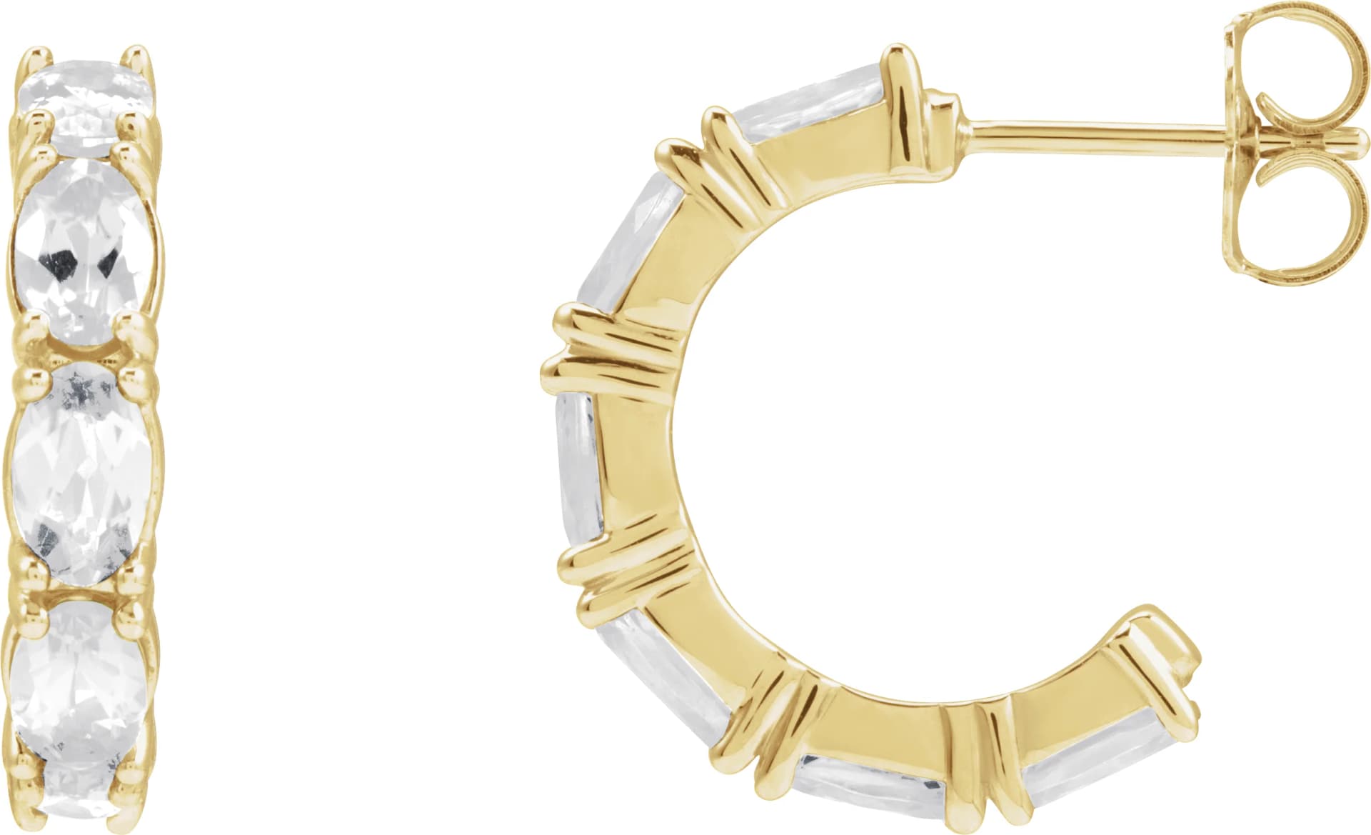 Accented Hoop Earrings