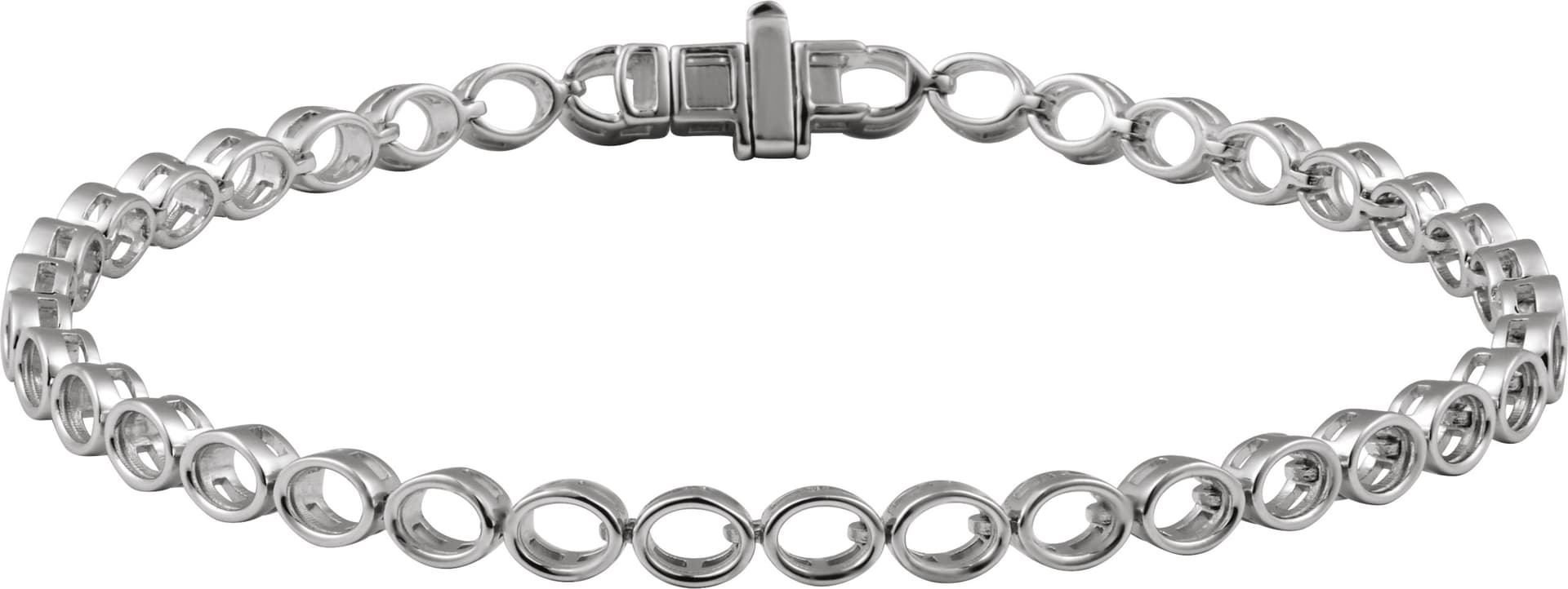 14K Yellow Gold 4 9/10 CTW Lab-Grown Diamond Line 7" Bracelet