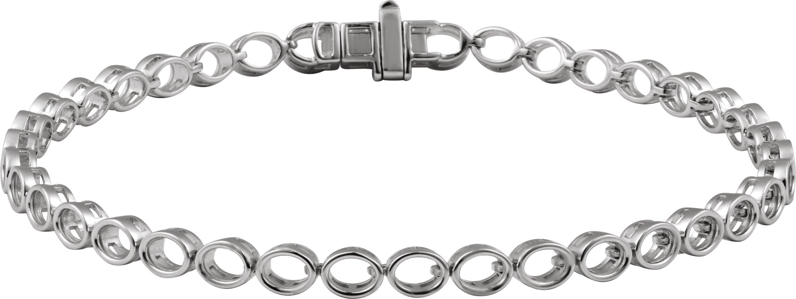 14K Yellow Gold 4 9/10 CTW Lab-Grown Diamond Line 7" Bracelet