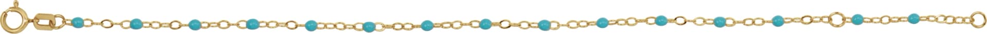 2 mm Enamel Bead Adjustable Chain, view 4