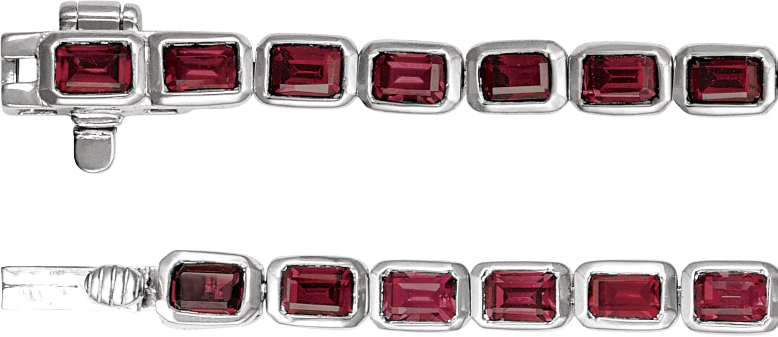 Bezel-Set Line Bracelet view 3