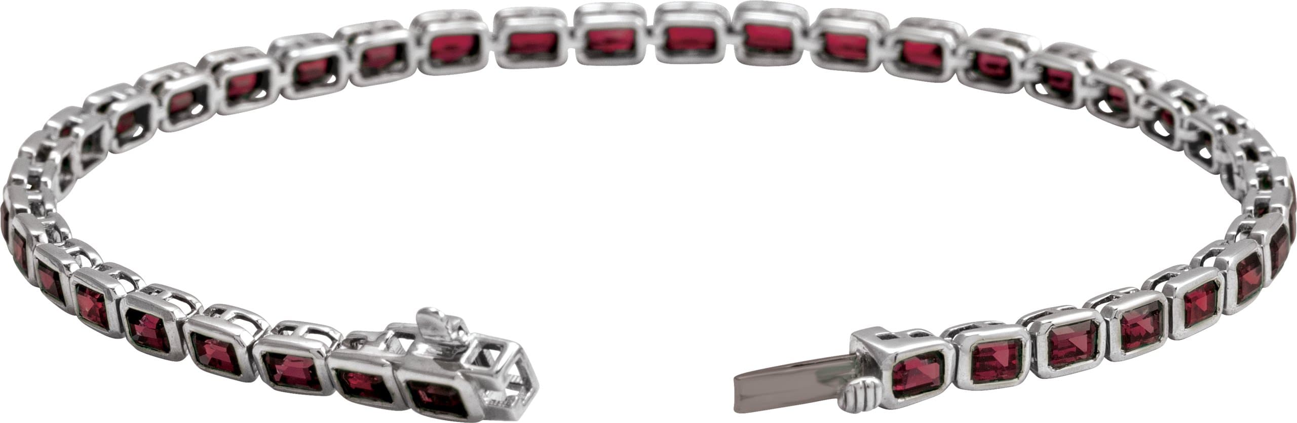 Bezel-Set Line Bracelet view 2