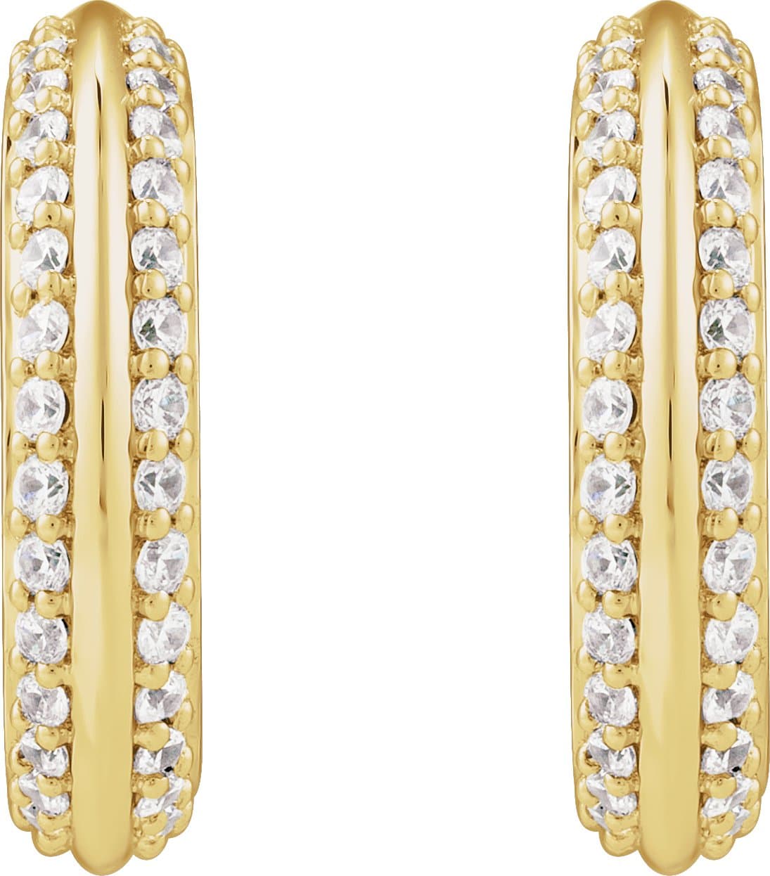 Accented Hoop Earrings view 2