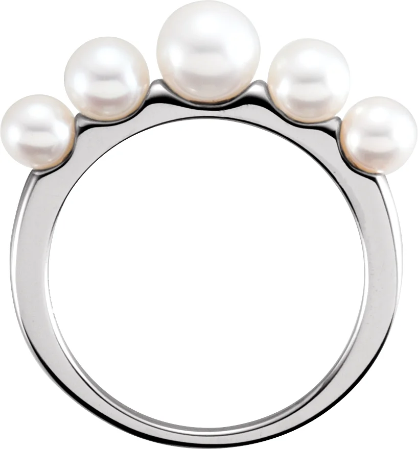 Stackable Pearl Ring, view 3