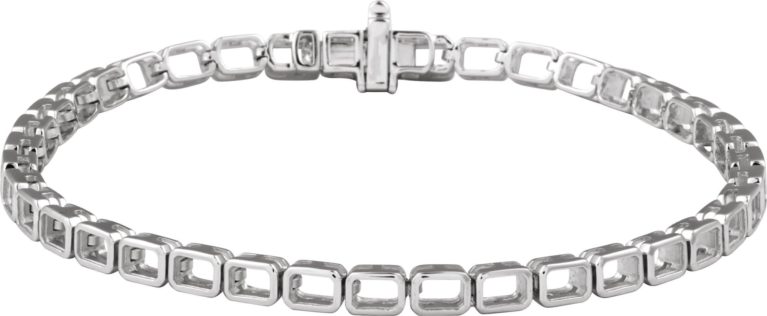 Lab-Grown Diamond Line Bracelet view 1