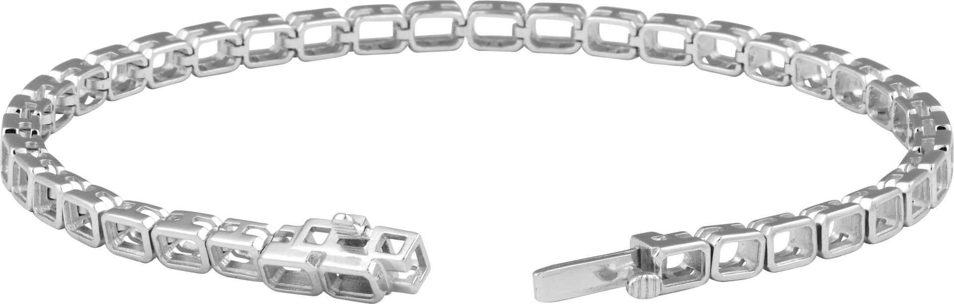Lab-Grown Diamond Line Bracelet view 2