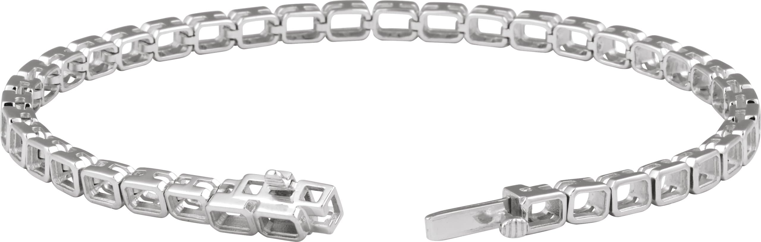 Lab-Grown Diamond Line Bracelet view 2