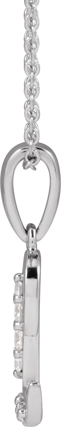 Accented Initial Necklace, view 4