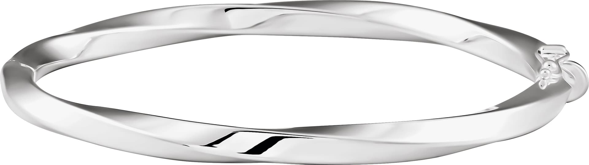 Hinged Twisted Bangle Bracelet view 1