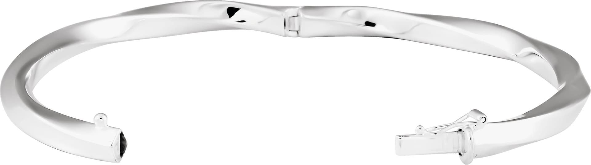 Hinged Twisted Bangle Bracelet view 2