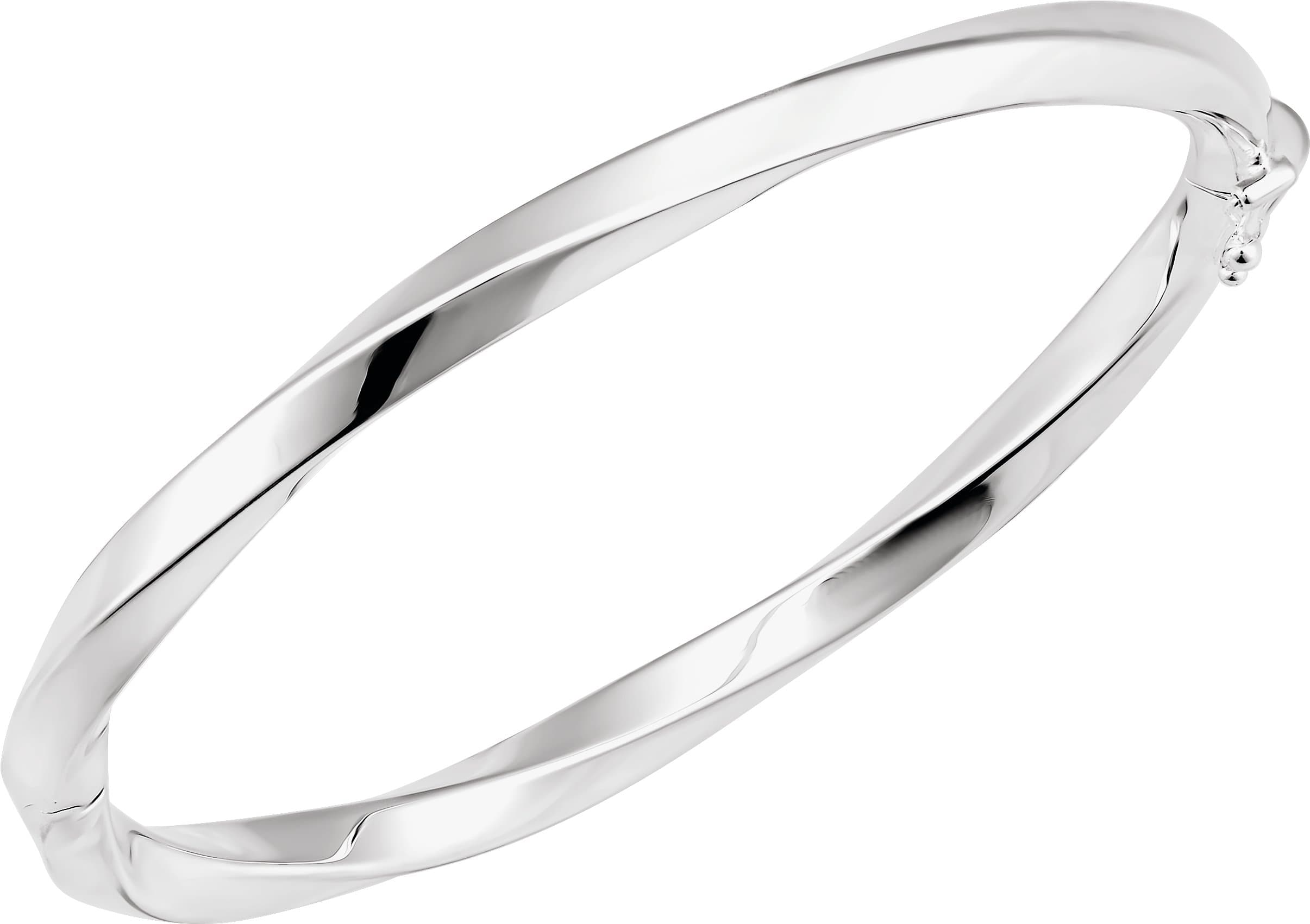 Hinged Twisted Bangle Bracelet view 3