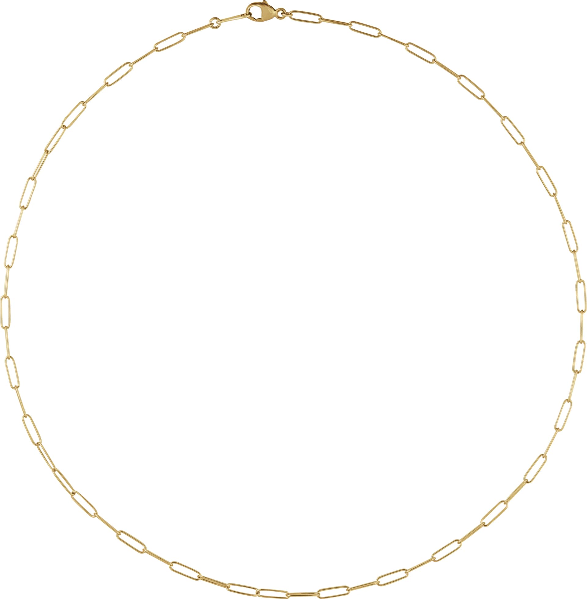 2.4 mm Paperclip-Style Chain, view 3