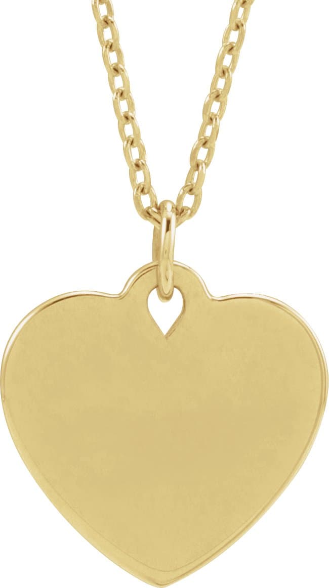 Engravable Floral Heart Necklace or Pendant view 3