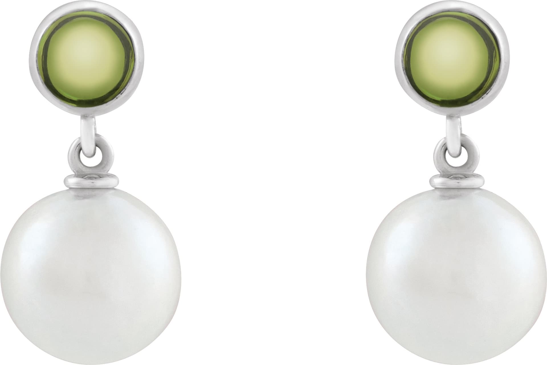 Accented Pearl Earrings view 2