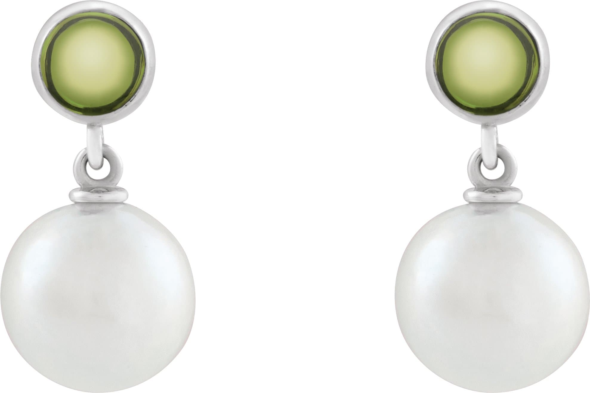 Accented Pearl Earrings view 2