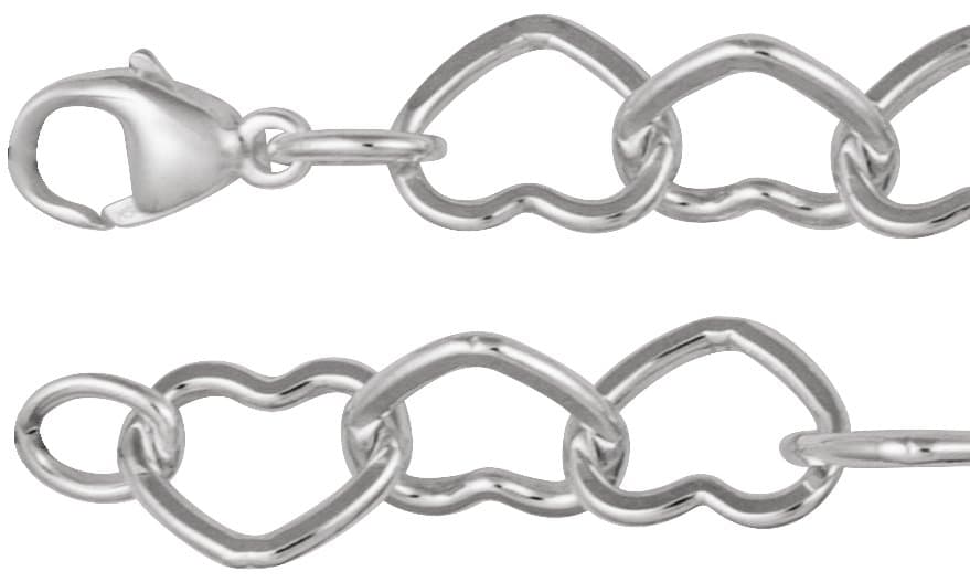 9 mm Heart Chain view 1