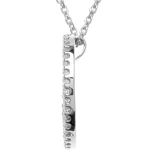 Tiny Peace Sign Necklace view 2