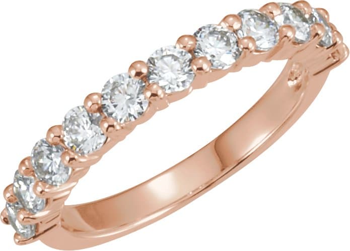 14K Rose 1/3 CTW Lab-Grown Diamond  Anniversary Band