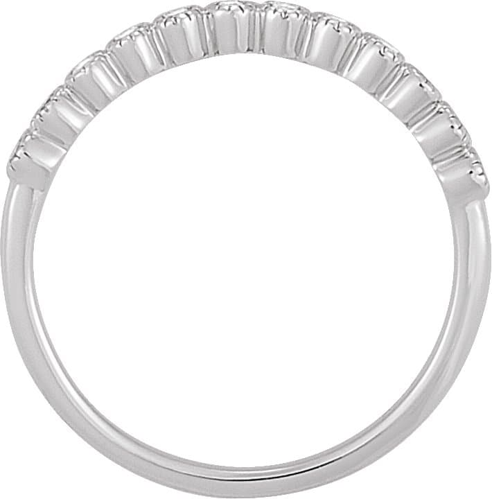 Milgrain Bezel-Set Anniversary Band view 2