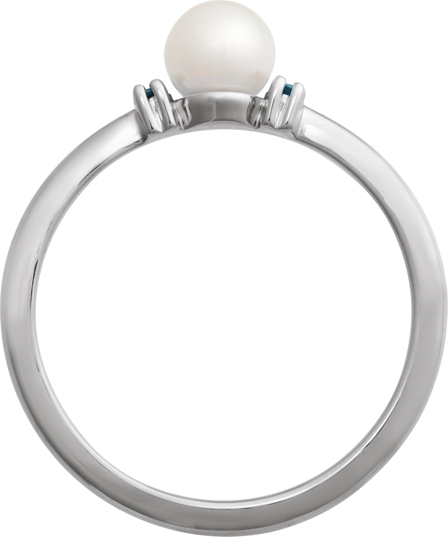 Accented Pearl Ring view 2