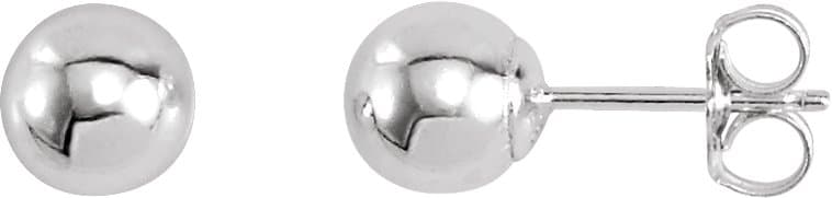 Sterling Silver 10 mm Ball Stud Earrings