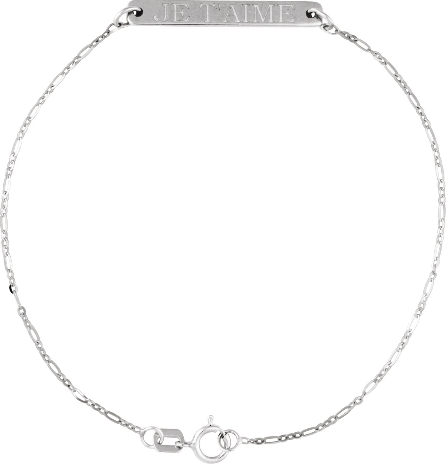 Engravable Bar Bracelet view 3