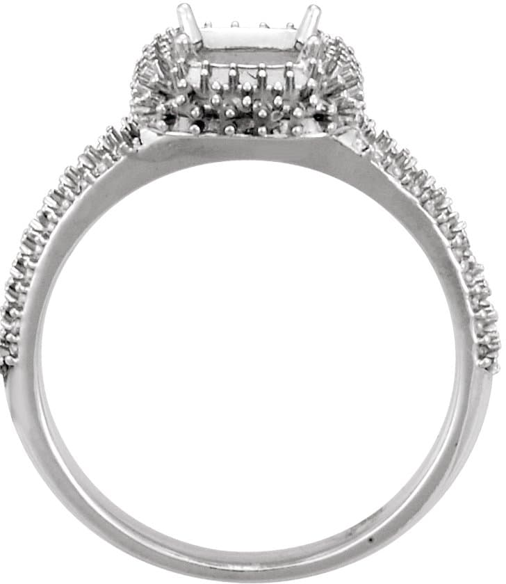 Hidden Halo-Style Engagement Ring or Band view 2