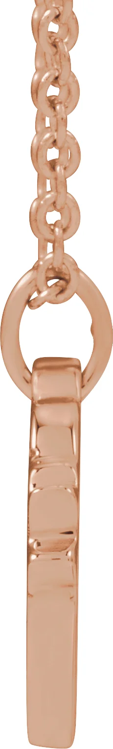 Engravable Accented Heart Necklace, view 3