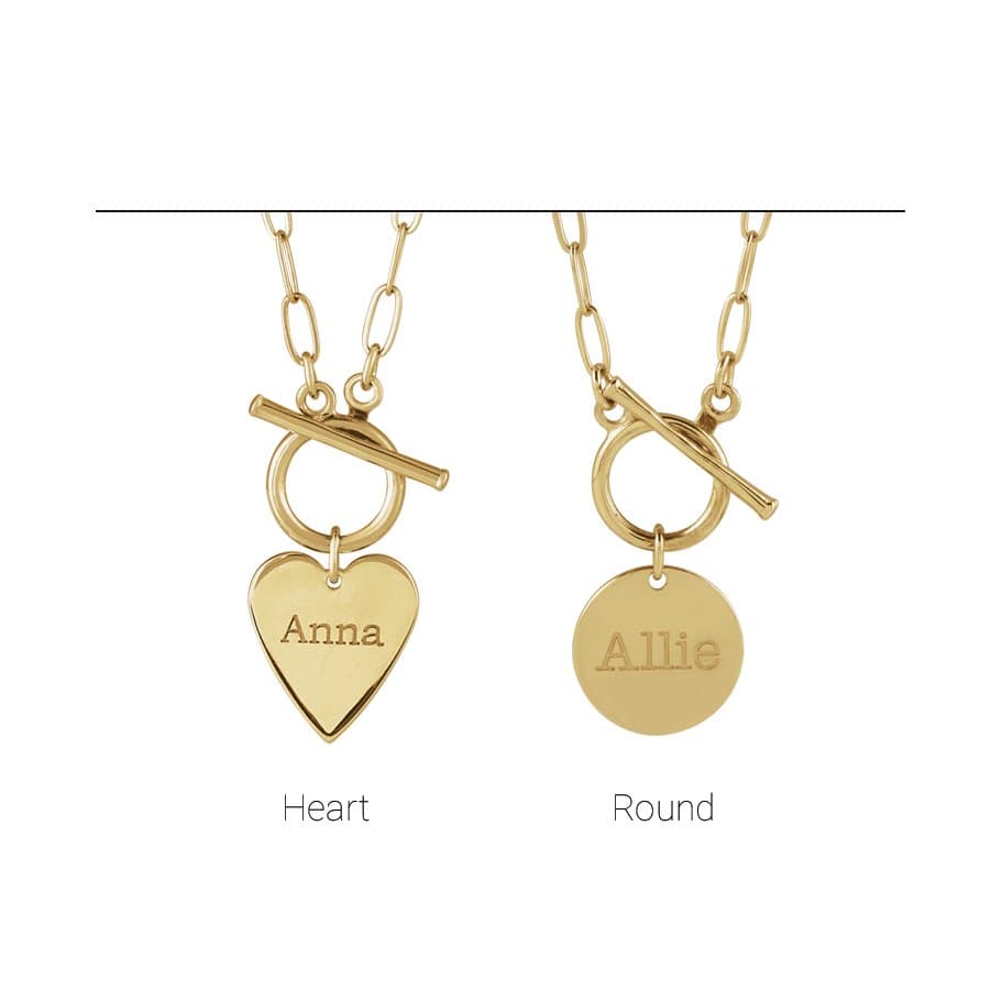 Engravable Toggle Necklace view 2