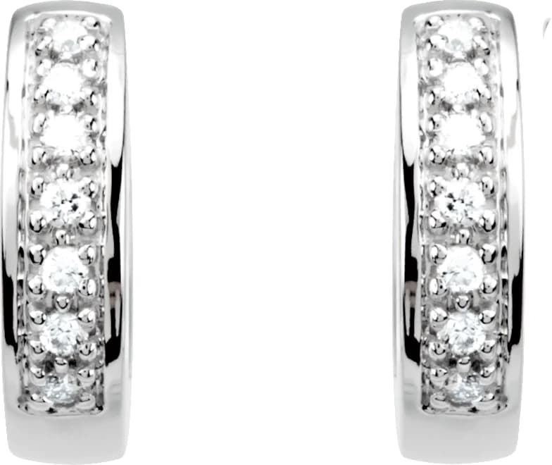 Accented Hoop Earrings, view 3