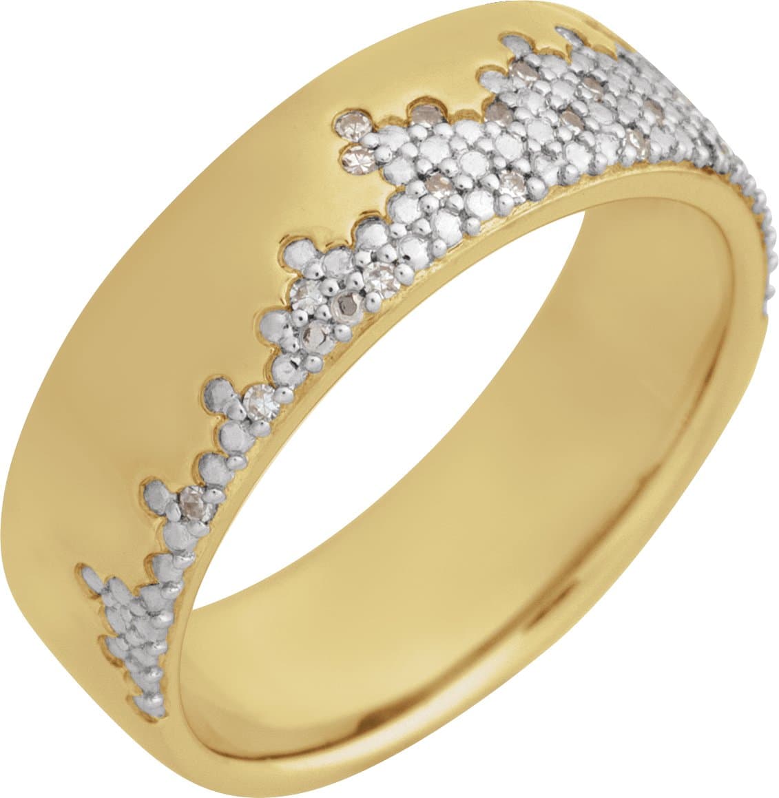 14K Rose 1/10 CTW Lab-Grown Diamond Anniversary Band