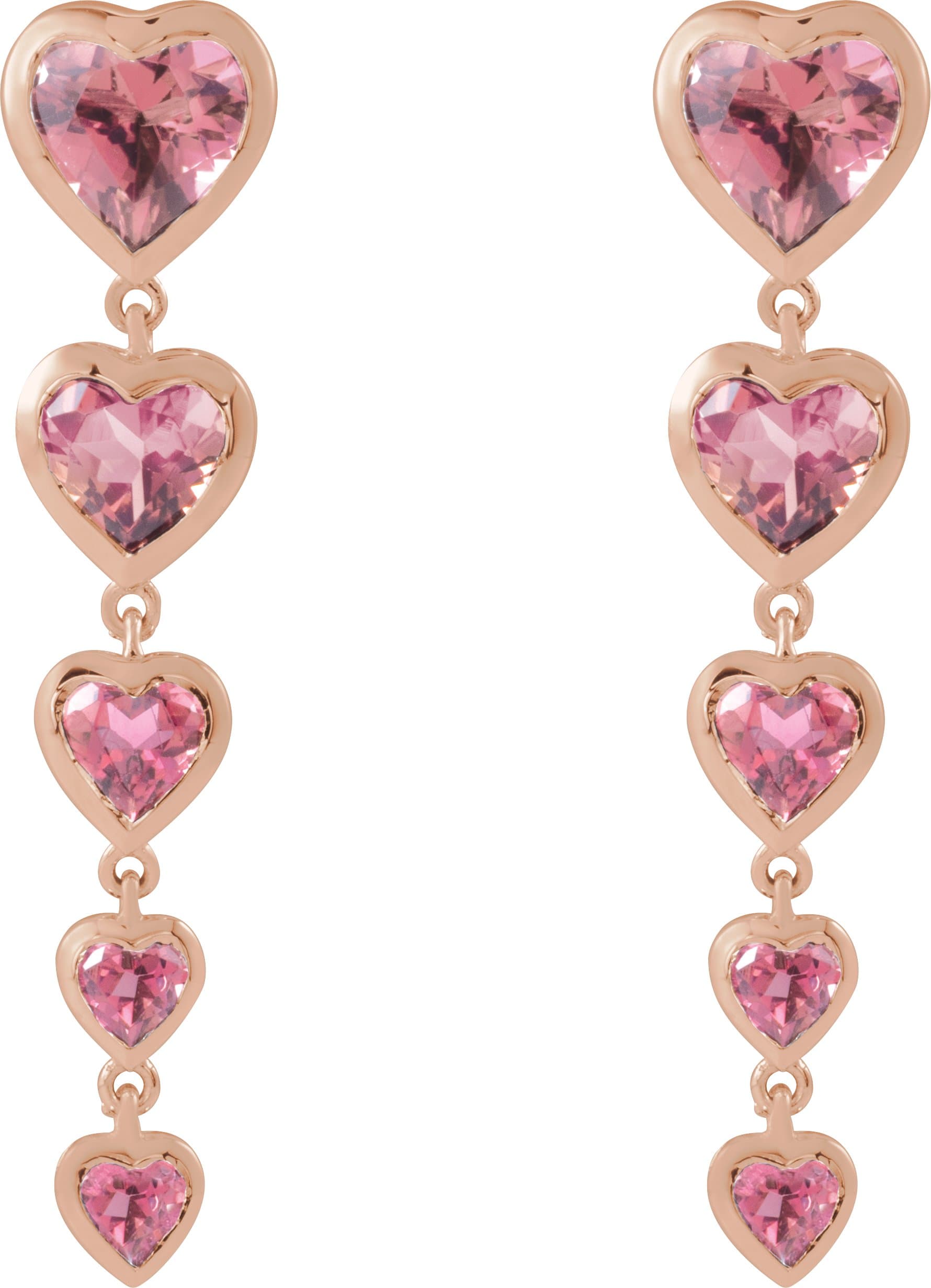 Accented Heart Earrings view 2