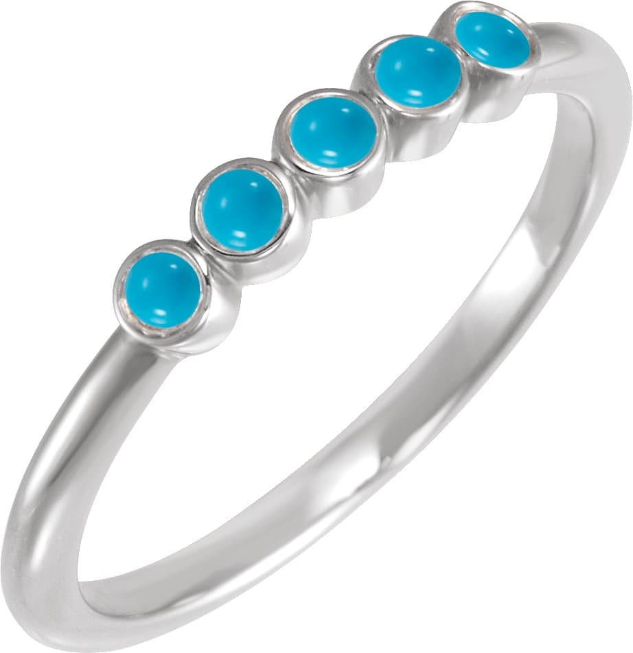 14K Rose 1/8 CTW Rose-Cut Natural Diamond Stackable Ring