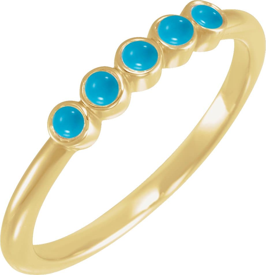 14K Rose 1/8 CTW Rose-Cut Natural Diamond Stackable Ring