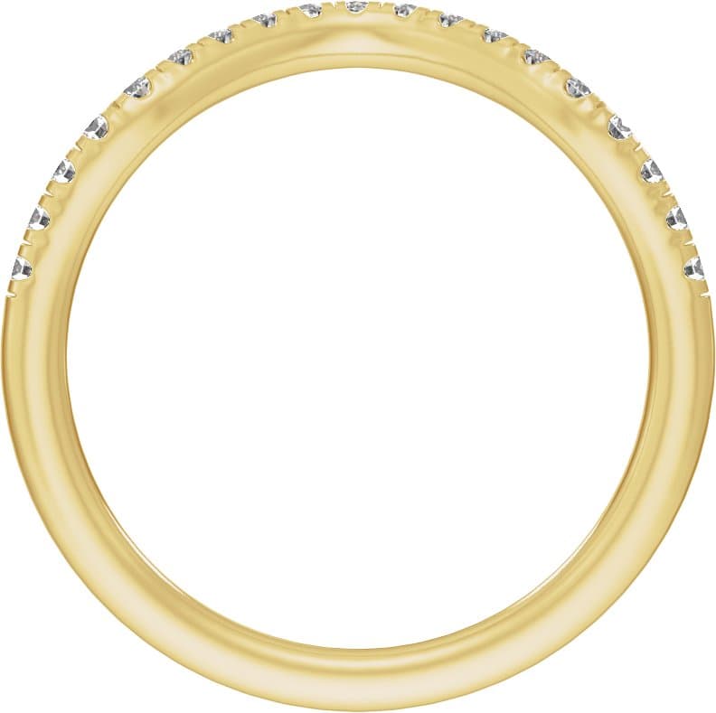 Claw-Prong Three-Stone Engagement Ring or Band view 2