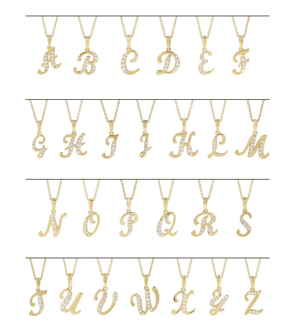 Accented Initial Necklace view 2