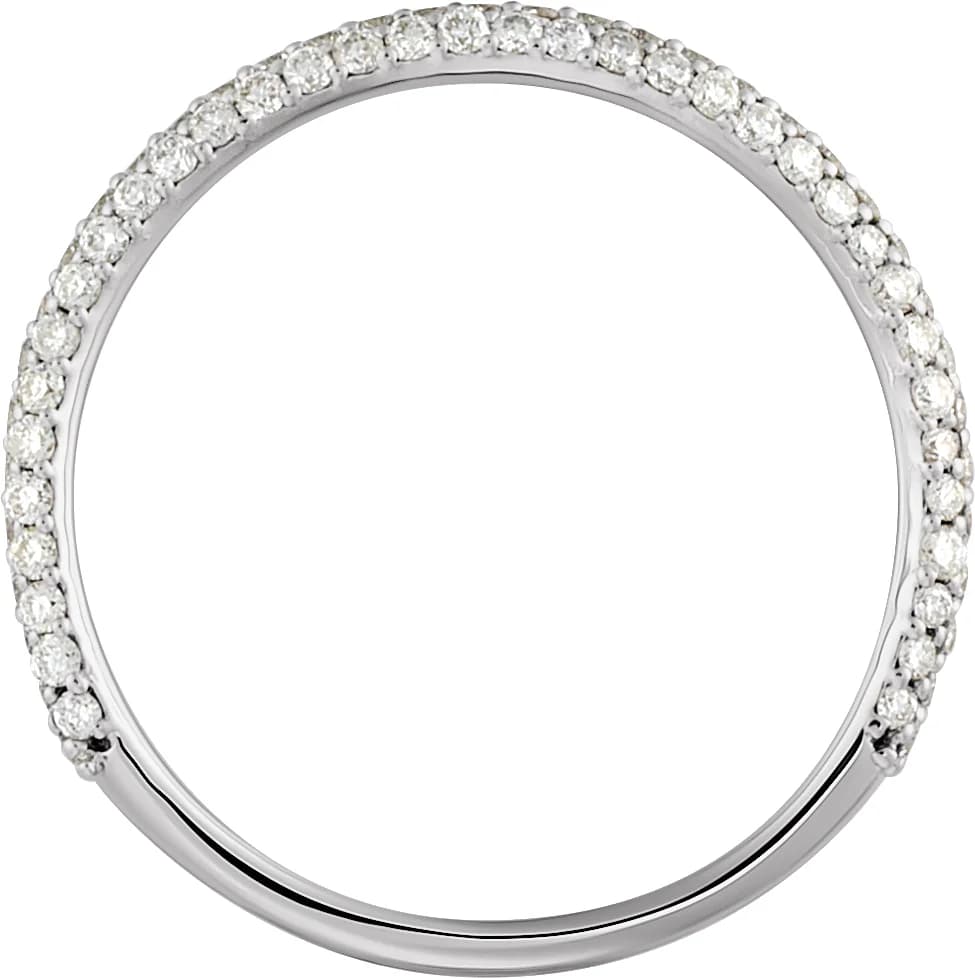 Pavé-Style Anniversary Band, view 3