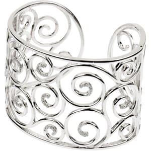 Filigree Scroll Cuff Bracelet view 3