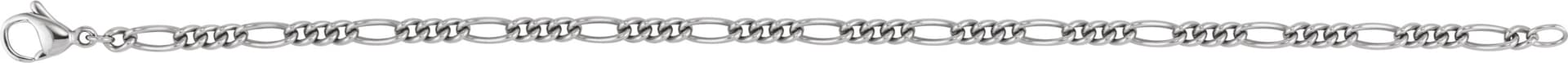 3.6 mm Curbed Figaro Chain view 3