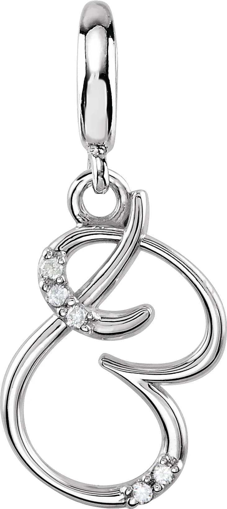 Accented Initial Charm/Pendant