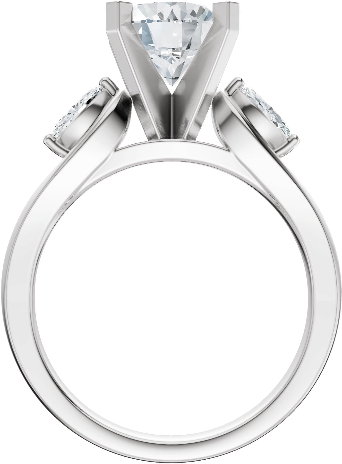 Three-Stone Engagement Ring or Band view 2