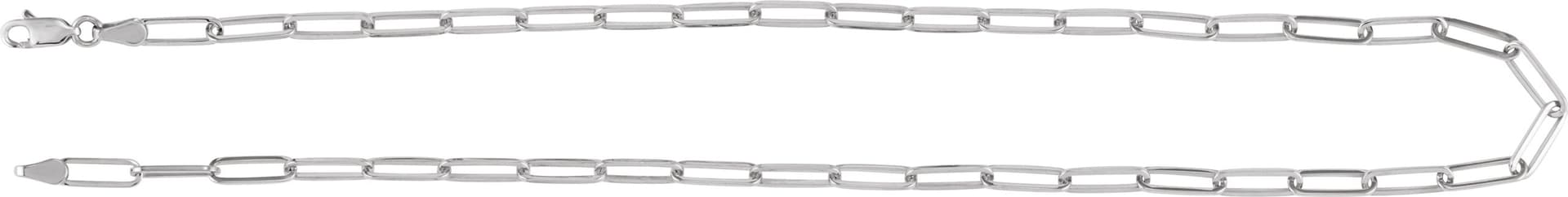 3.85 mm Paperclip-Style Chain view 3