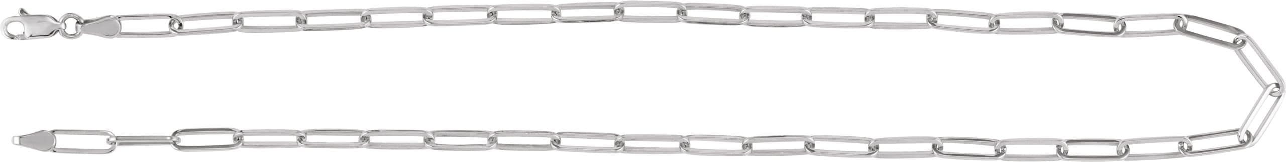 3.85 mm Paperclip-Style Chain view 3