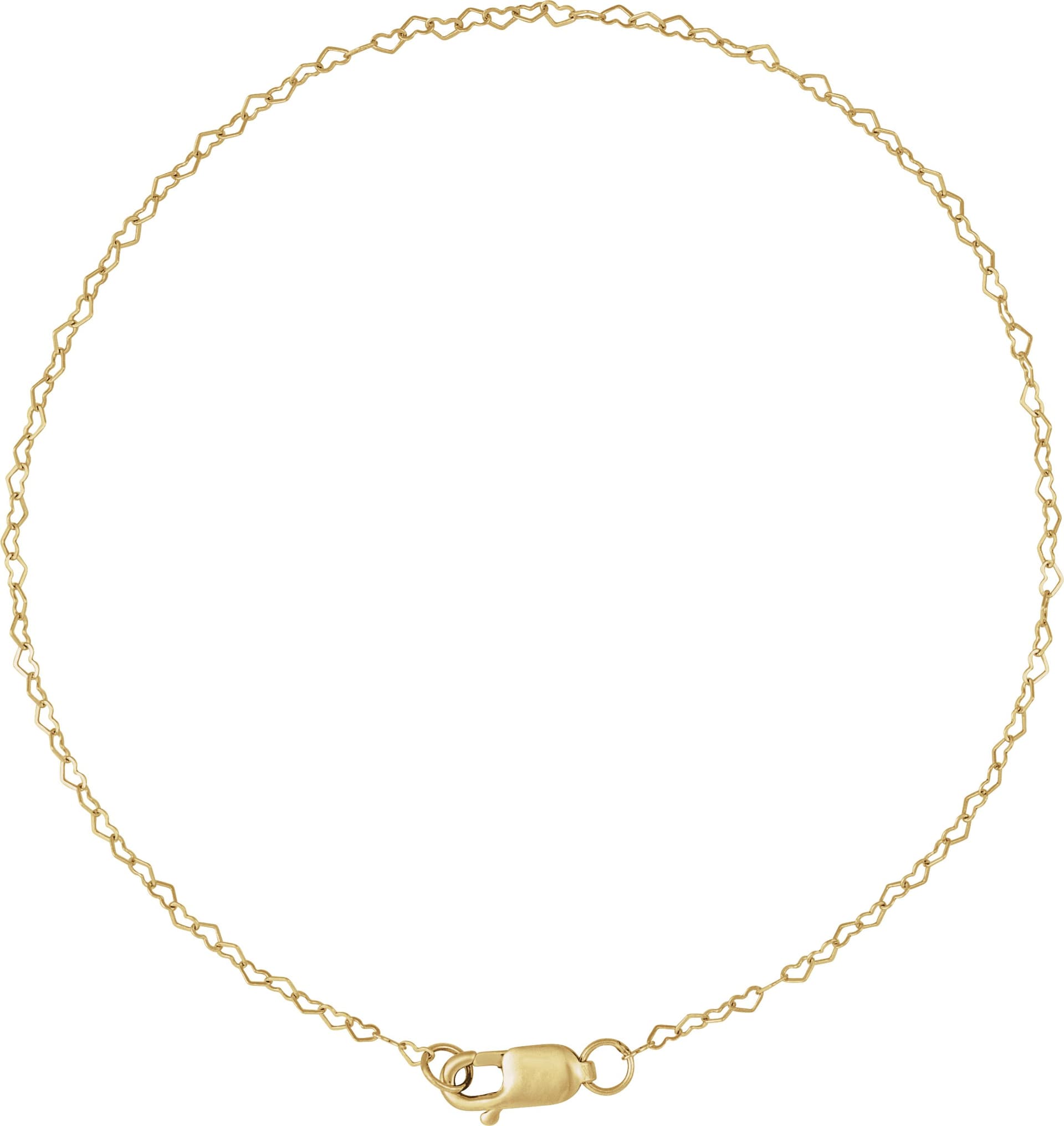 .8 mm Heart Chain view 2
