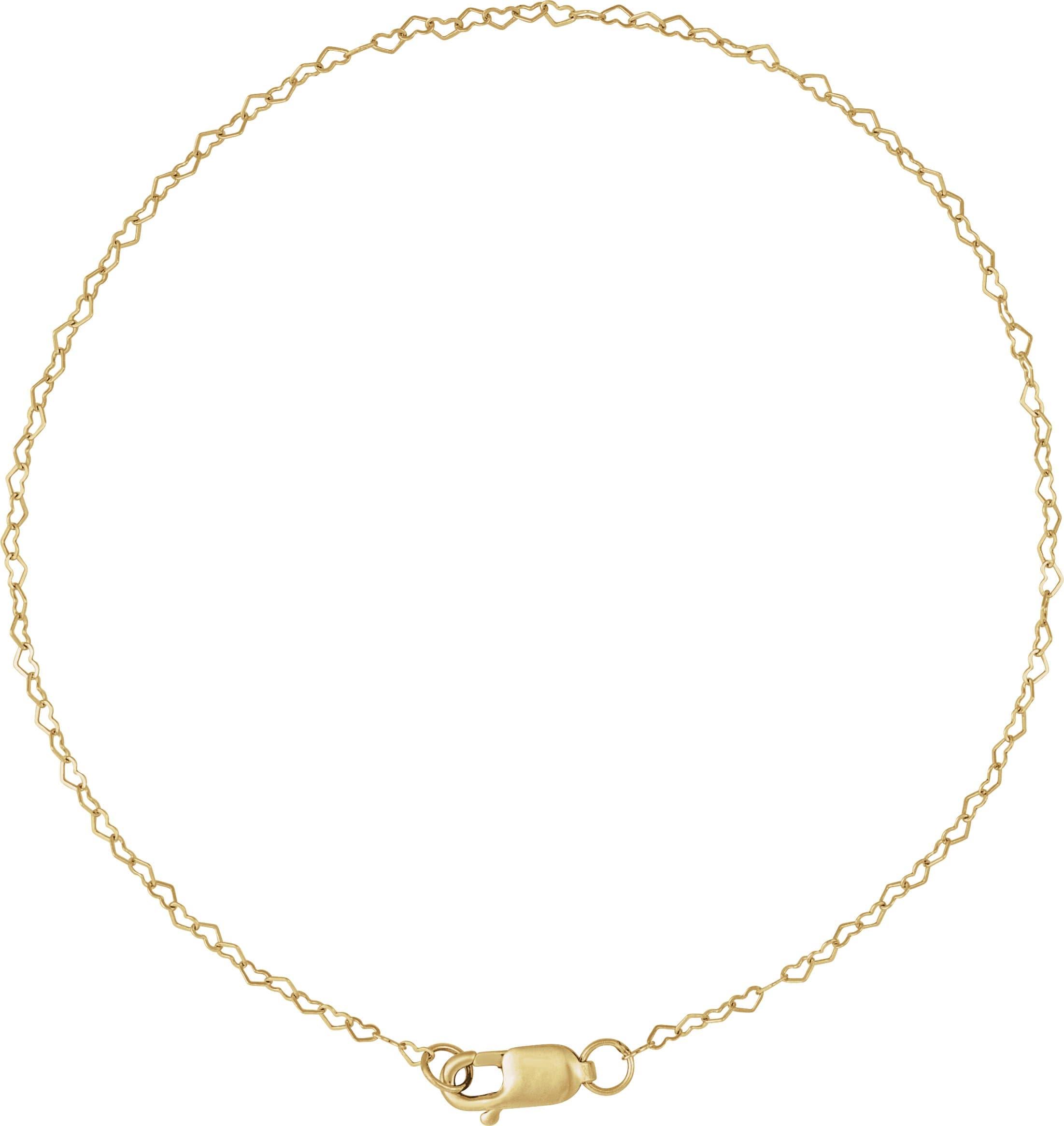 .8 mm Heart Chain view 2